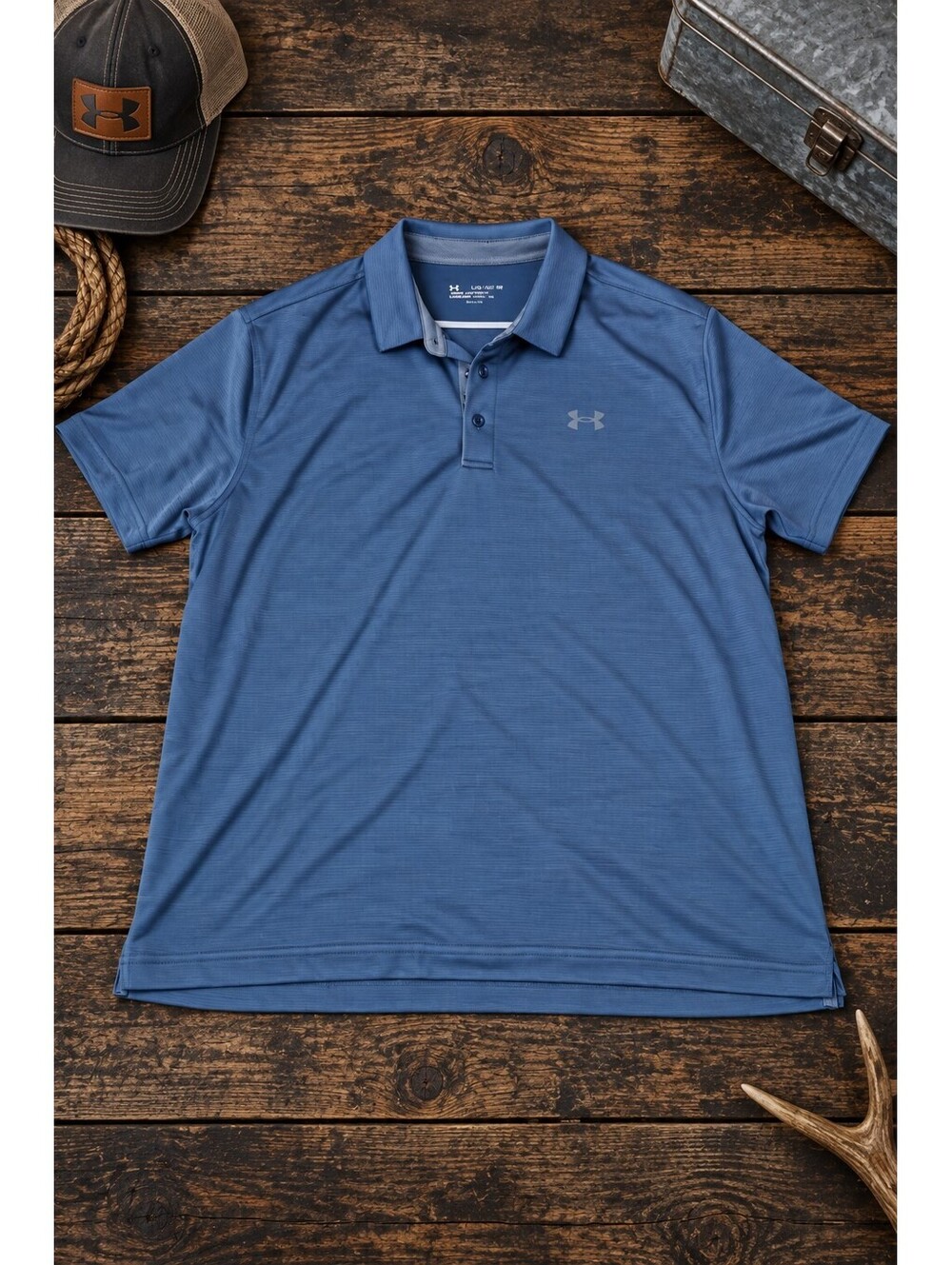 Blue Under Armour polo shirt XXL